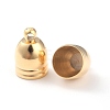 Brass Cord End Cap for Jewelry Making KK-O139-14D-G-2