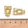 304 Stainless Steel Pendant Cabochon Settings SA-CBAE5AC-16G-3