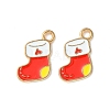 Christmas Alloy Enamel Pendants ENAM-D047-09LG-08-2