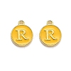Golden Plated Alloy Enamel Charms LS-ENAM-Q437-13R-1