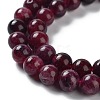Dyed Natural Malaysia Jade Beads Strands G-G021-01A-04-4
