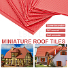 PVC Dollhouse Roof Tiles DIY-WH0034-97-5
