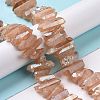 Natural Quartz Crystal Points Beads Strands G-K181-B26-5