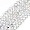 Synthetic Moonstone Beads Strands G-P528-J01-13-1