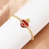 Brass Cubic Zirconia Silder Bracelets BJEW-C093-01G-3