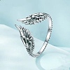 Simple Style Cute 925 Sterling Silver Wing Cuff Rings FS-WG9C3E6-01-1