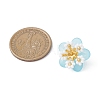 Glass Seed Beaded Flower Pendants PALLOY-MZ01128-01-2