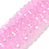 Baking Electroplate Glass Beads Strands DGLA-A039-J8mm-B18-1