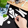 3D Plastic Self-Adhesive Man & Woman Pattern Mirror WC Sign DIY-WH0308-145C-3
