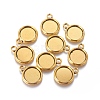 Tibetan Style Pendant Cabochon Settings TIBE-A19755-AG-FF-2