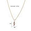 Cubic Zirconia Puzzle Pendant Necklaces VP6422-1-1