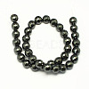 Non-magnetic Synthetic Hematite Beads Strands X-G-S084-12mm-2