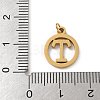 304 Stainless Steel Charms
with Jump Ring LS-STAS-R001-02G-T-3