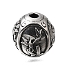 Engraved 304 Stainless Steel Beads STAS-H263-17AS-09-1