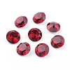Pointed Back & Back Plated K9 Glass Rhinestone Cabochons X-RGLA-J012-8mm-501-2