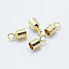 Brass Cord Ends KK-K206-04G-1