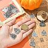 20Pcs 4 Styles Tibetan Style Alloy Pendants TIBEP-CJ0003-36-4