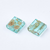 2-Hole Transparent Glass Seed Beads X-SEED-S023-30C-21-2