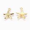 Starfish/Sea Stars Alloy Pendant Rhinestone Settings EA4033Y-G-2