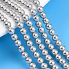 Baking Paint Pearlized Glass Pearl Bead Strands HY-N002-4mm-A03-1