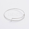 Adjustable Iron Bangle Making BJEW-TAC0003-01P-2