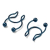 304 Stainless Steel Clip on Nose Rings AJEW-P109-01BL-2