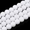 Opaque Solid Color Glass Beads Strands GLAA-T032-P6mm-02-1