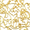 16Pcs 8 Style Halloween Theme Alloy Open Back Bezel Pendants PALLOY-CJ0002-14-3