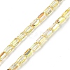 Electroplate Glass Beads Strands GLAA-Q101-02A-HP01-1