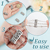4Pcs 4 Styles Brass Box Clasps KK-DR0001-13-3