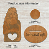 Wood Pregnant Woman Picture Frame Stand DJEW-WH0061-002-3