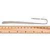 Oval Iron Stamping Blank Swan Neck Bookmark Findings AJEW-B032-01A-P-3
