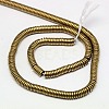 Electroplate Non-magnetic Synthetic Hematite Beads Strands G-J164B-4mm-07-2