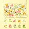 40Pcs 10 Colors Acrylic Glass Pendants PALLOY-FS00018-7