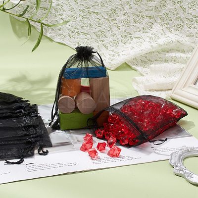 Organza Gift Bags with Drawstring OP-R016-13x18cm-18-1