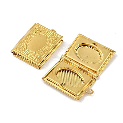 Brass Locket Pendants for Teachers' Day LS-KK-M041-07G-1