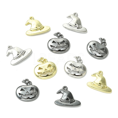 30Pcs 6 Styles Halloween Themes Alloy Pendants FIND-CJ0005-47-1