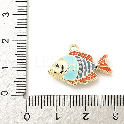 Alloy Enamel Pendants FIND-A058-08B-1