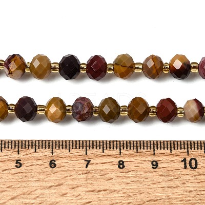 Natural Mookaite Beads Strands G-D105-B04-1