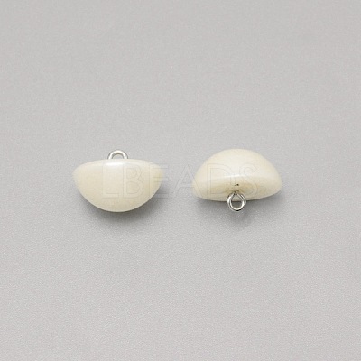 1-Hole Plastic Buttons BUTT-WH0022-06H-1
