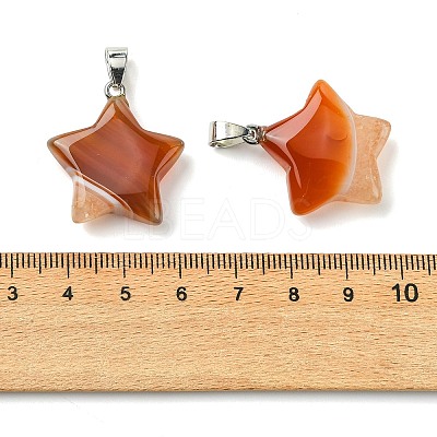 Natural Agate Pendants GG-K002-10F-1