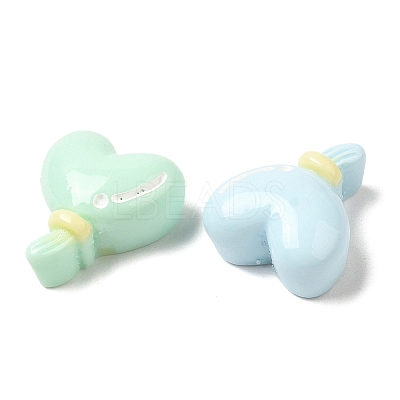 Cartoon Opaque Resin Cabochons RESI-C039-01D-1