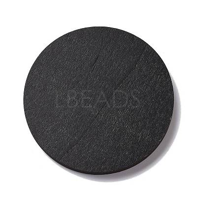 Flat Round Wood Bracelet Display Trays PAAG-PW0009-01D-1