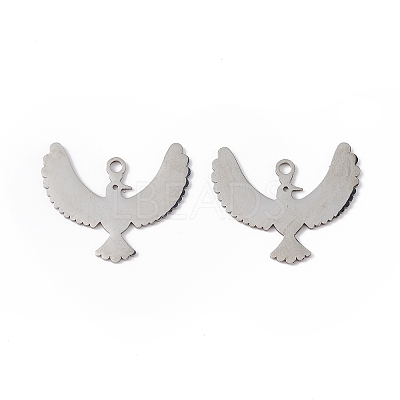 Non-Tarnish 304 Stainless Steel Pendants STAS-E186-08P-1