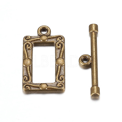 Tibetan Style Alloy Toggle Clasps LS-MLF5079Y-1