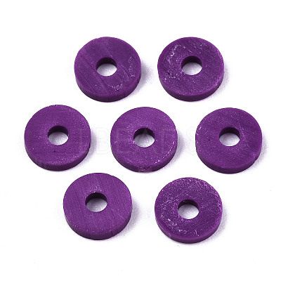 Handmade Polymer Clay Beads LS-CLAY-Q251-4.0mm-99-1