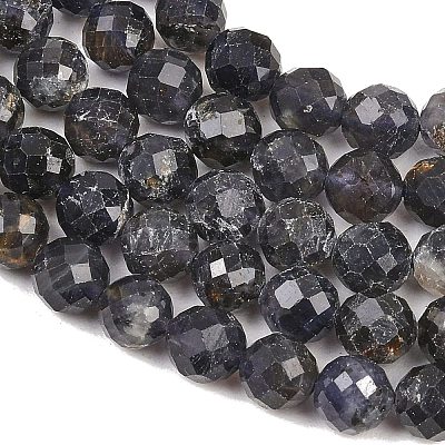 Natural Iolite Beads Strands G-RM250101-E7-1