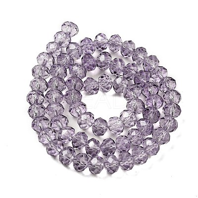 Transparent Baking Paint Glass Beads X1-DGLA-A034-T8mm-D07-1