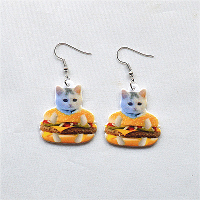 Easter Acrylic Cartoon Dangle Earrings FS-WGB193C-10-1