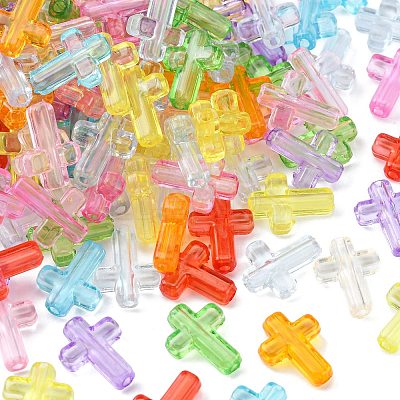 250Pcs Transparent Acrylic Beads TACR-CJ0001-54-1